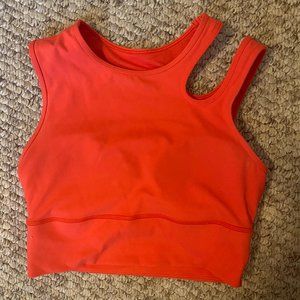 Lululemon Size 4 Sports Bra (Orange/Red)